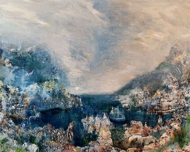 Le vaisseau fantôme — Acrylique sur toile de Patrick Adam