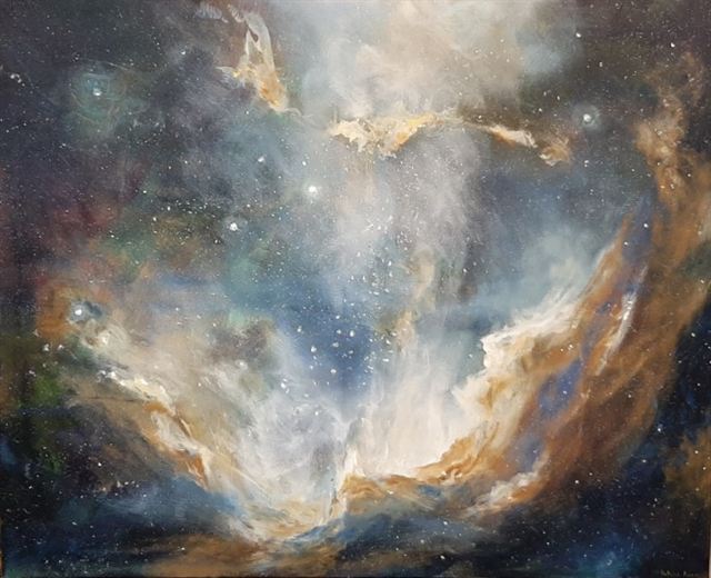 Cosmos — Acrylique sur toile de Patrick Adam