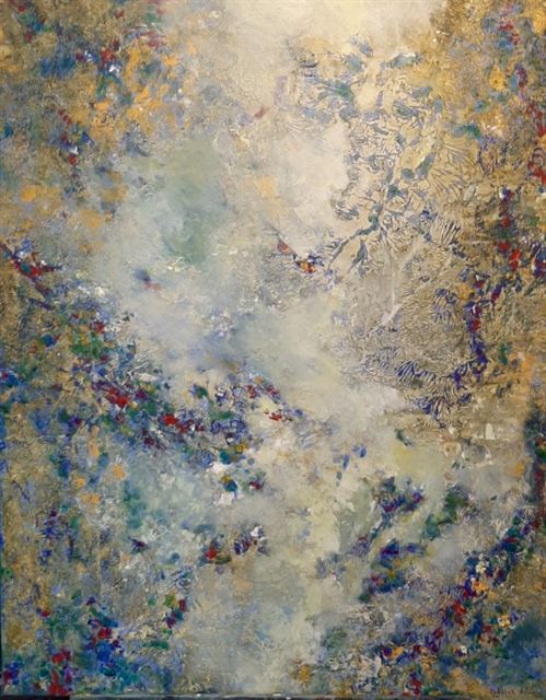 Flux — Acrylique sur toile de Patrick Adam