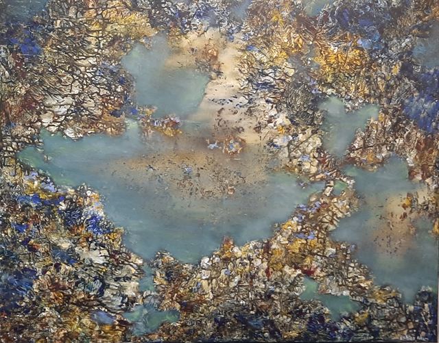 Lacs — Acrylique sur toile de Patrick Adam