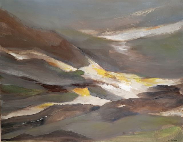 Rencontre — Acrylique sur toile de Patrick Adam