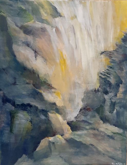 Chutes — Acrylique sur toile de Patrick Adam