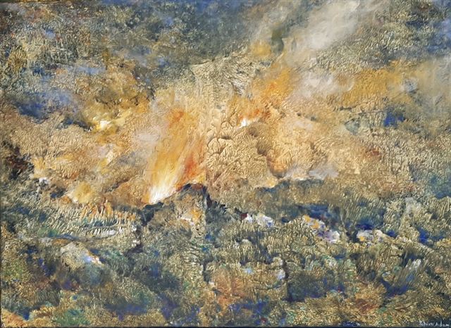 Feux — Acrylique sur toile de Patrick Adam