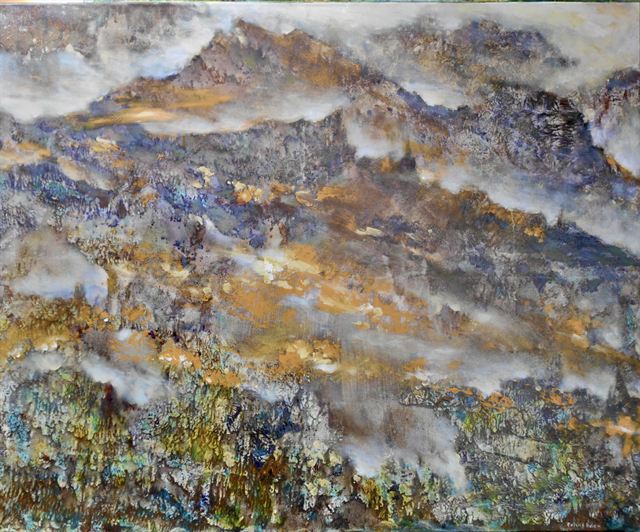 Feux et brumes — Acrylique sur toile de Patrick Adam