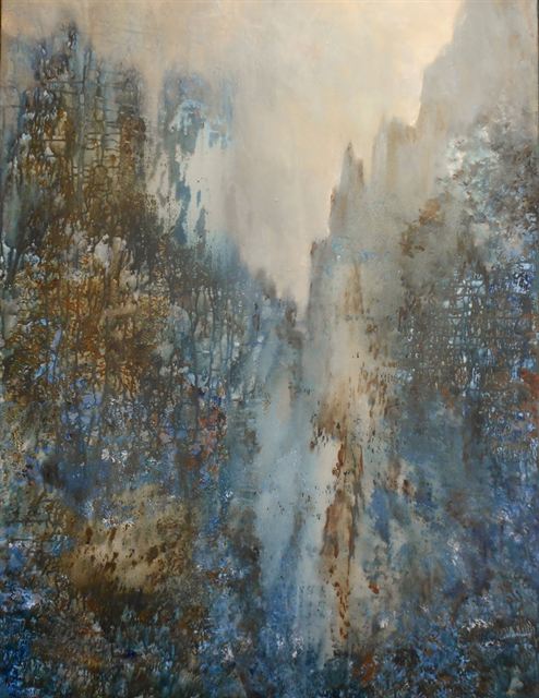 Ouverture en bleu — Acrylique sur toile de Patrick Adam