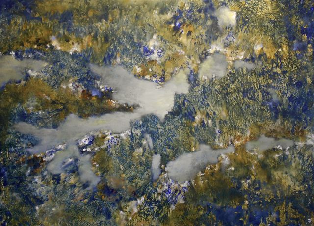 Imbrication — Acrylique sur toile de Patrick Adam