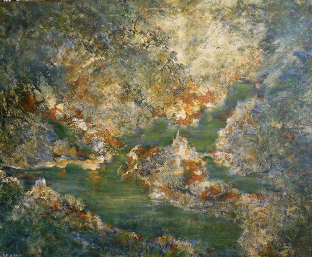 Confluent — Acrylique sur toile de Patrick Adam