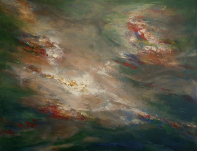 Flots — Acrylique sur toile de Patrick Adam