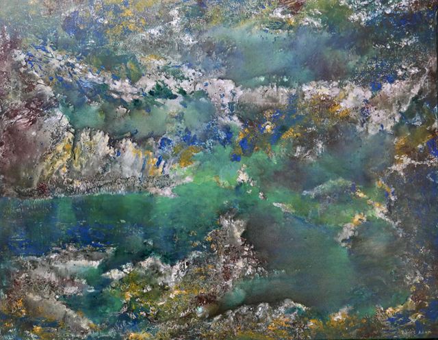 Emeraude — Acrylique sur toile de Patrick Adam