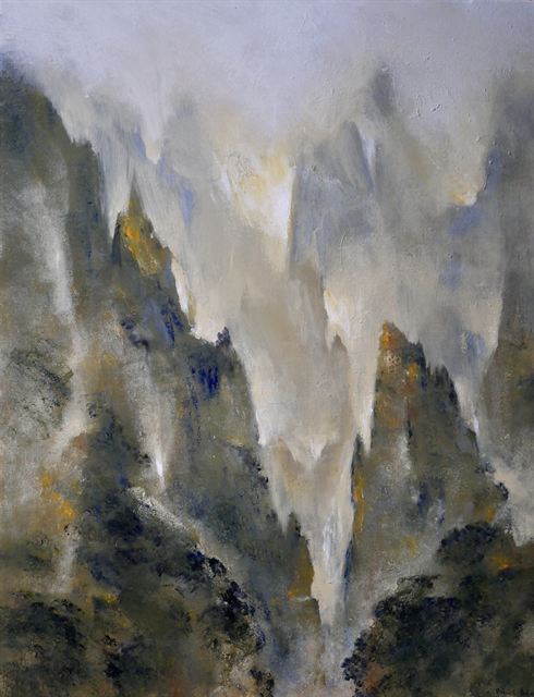 Dans la montagne — Acrylique sur toile de Patrick Adam